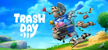 6人でアライグマになり、ワゴンを押して6エリアのゴミを漁る協力ADV『Trash Day』の画像