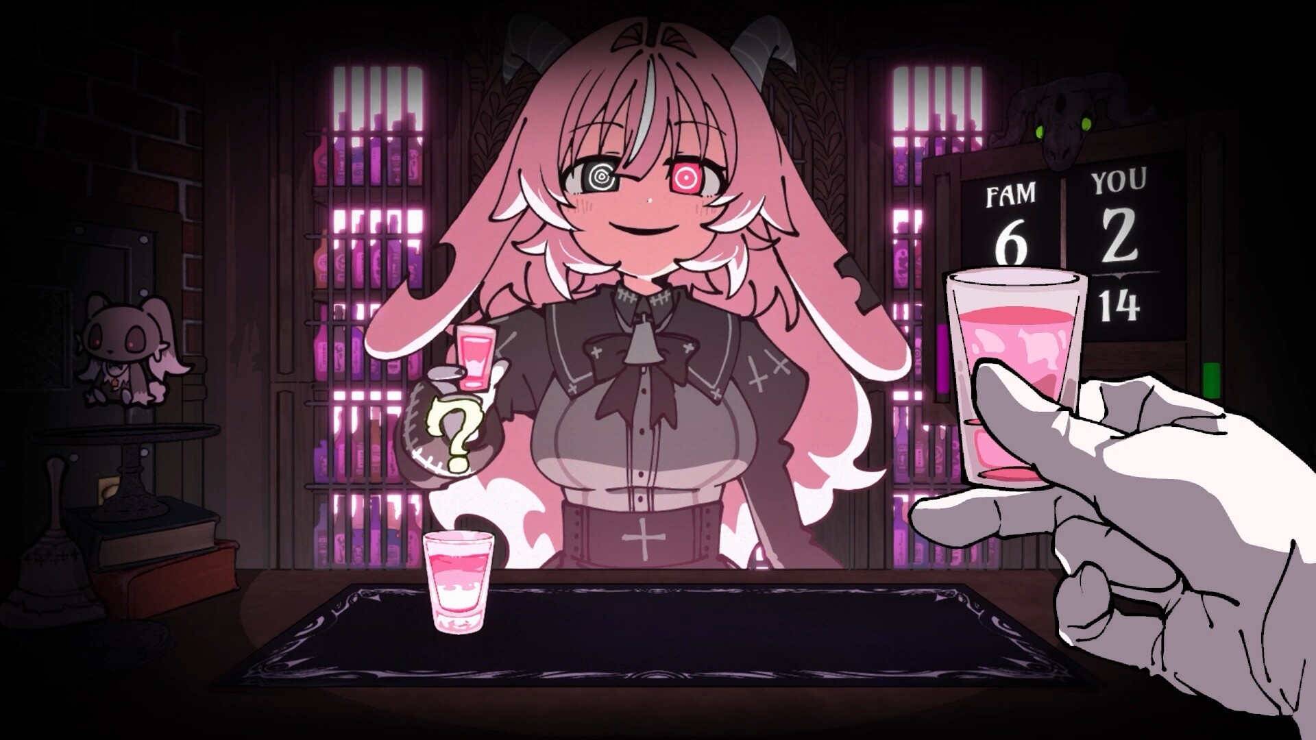 「体験版を出したらパクられる?」→悪魔と酒を呑む新作、AI模倣作を恐れ一般公開を中止の画像