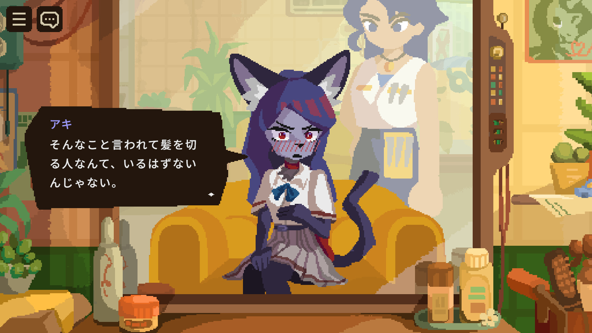 獣人の髪を切って悩みを聞くだけのゲーム、ウィッシュリストがまさかの“◯◯件”を突破の画像