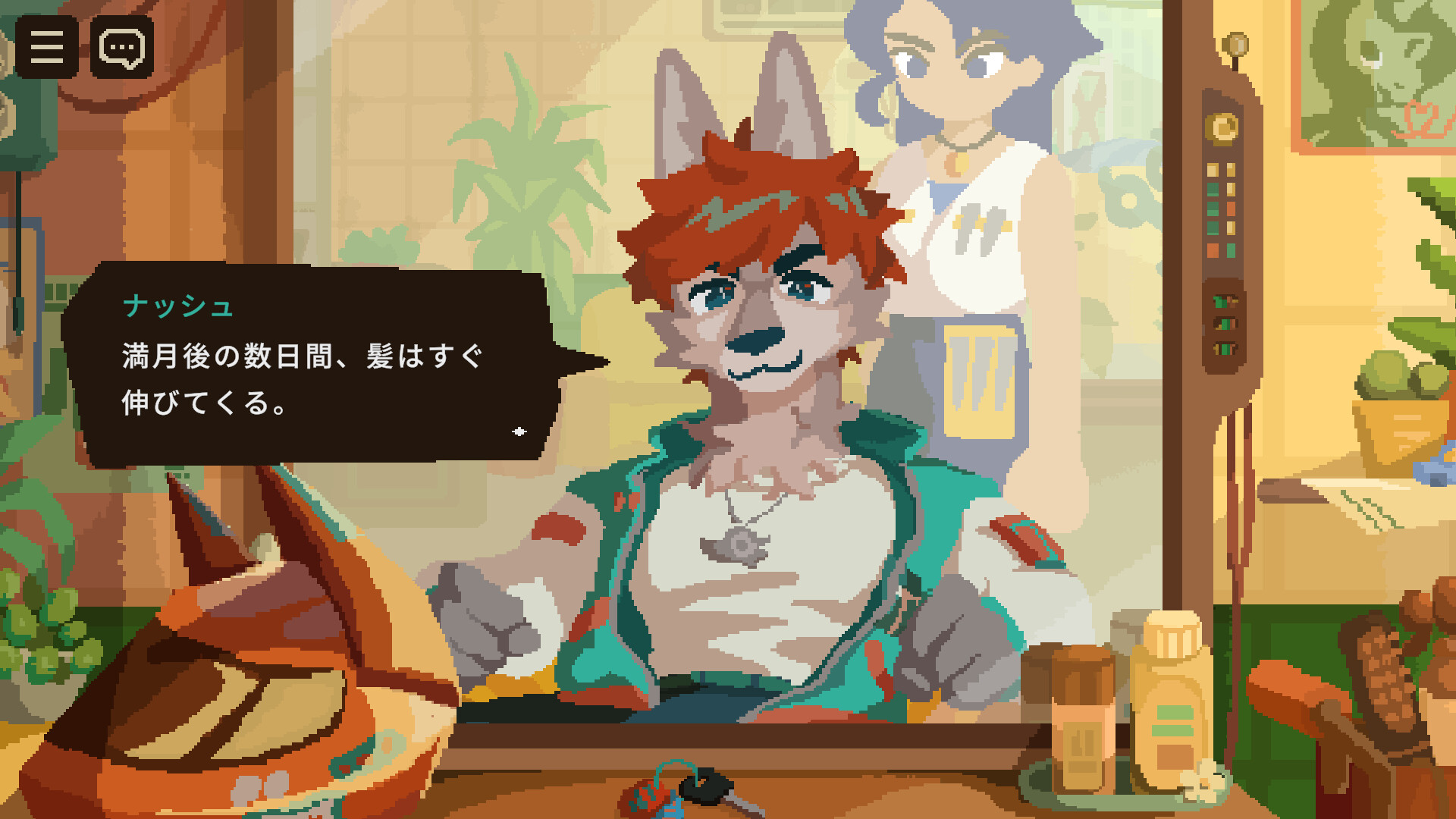獣人の髪を切って悩みを聞くだけのゲーム、ウィッシュリストがまさかの“◯◯件”を突破の画像